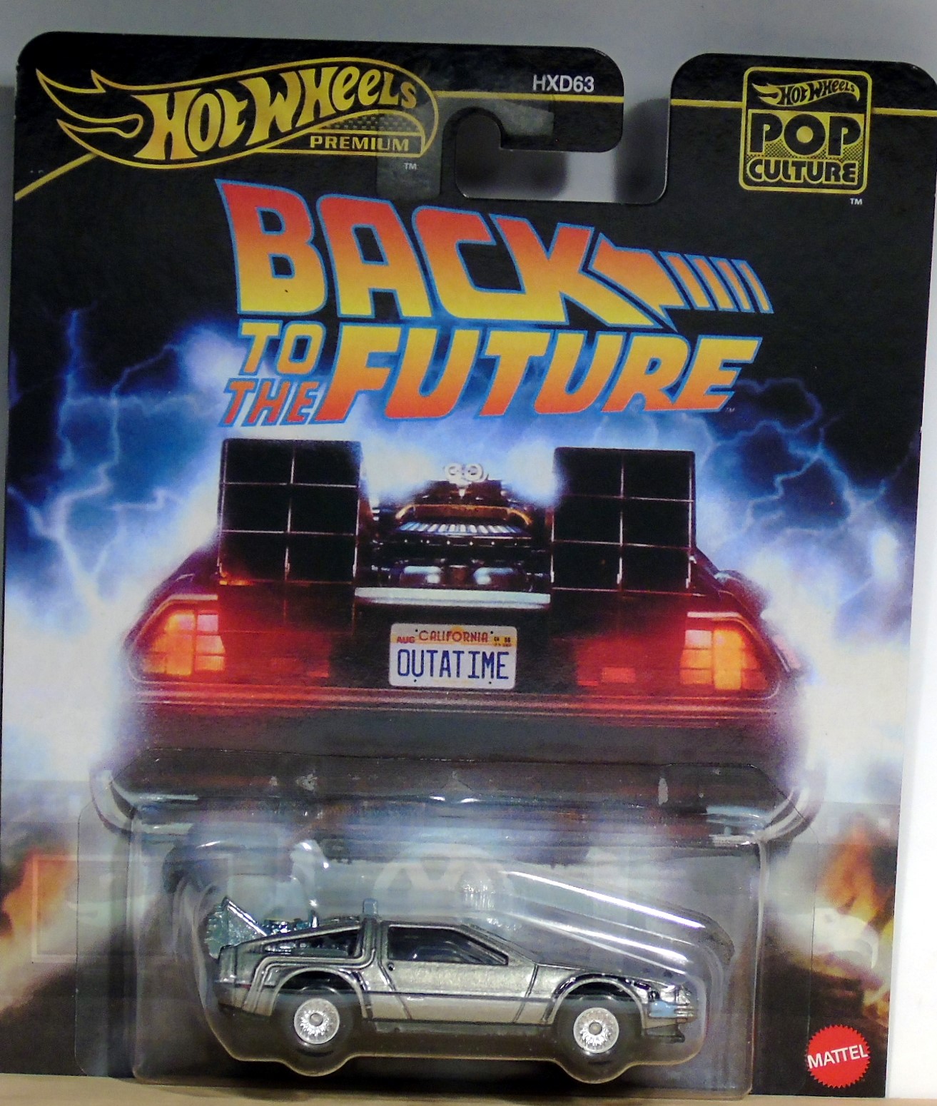Hot Wheels Premium Pop Culture Back to the Future Time Machine